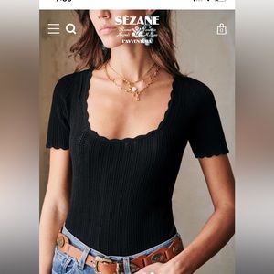 NWOT Sezane Anil Jumper, sz S, color Black